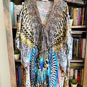 Camilla Lace Up Short Kaftan